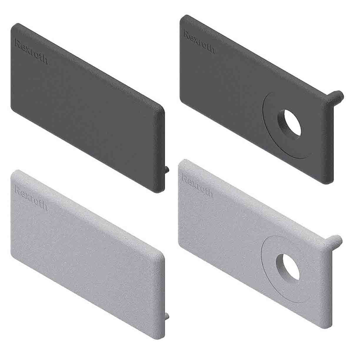 Bosch Rexroth Grey, Black Polypropylene 40 x 80 mm Strut Profile