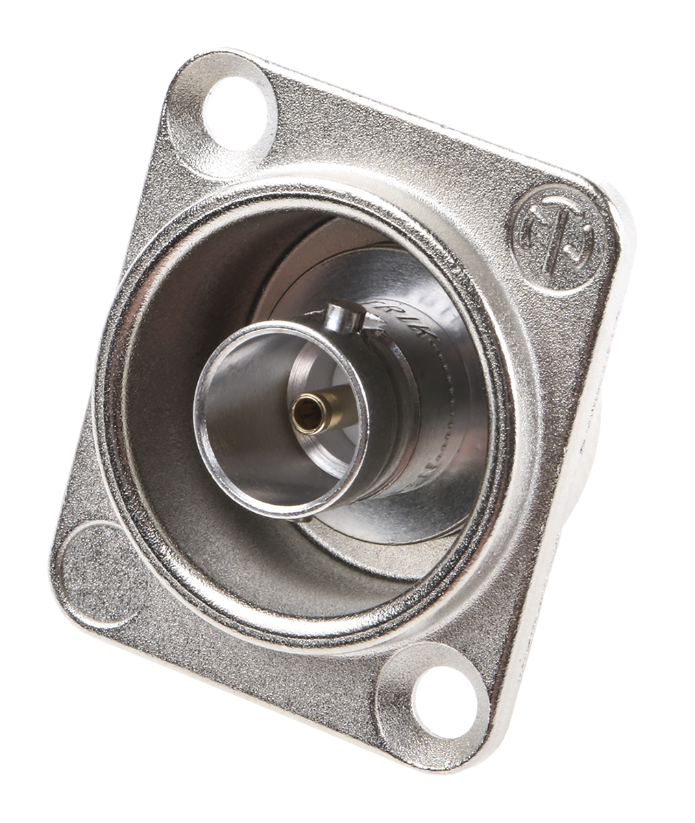 Neutrik, Jack Panel Mount BNC Connector, 75Ω, Solder Termination, Straight Body