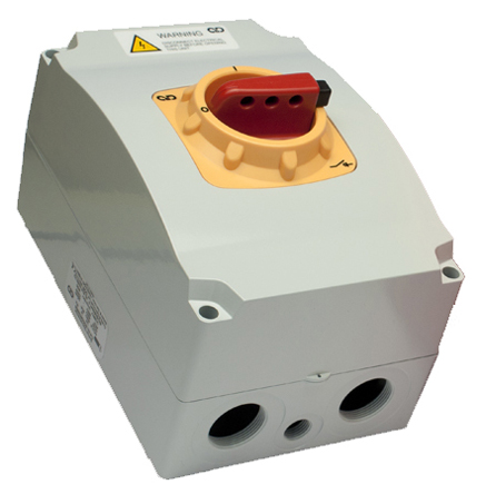 Craig & Derricott 3P+N Pole Isolator Switch - 63A Maximum Current, 25kW Power Rating, IP65