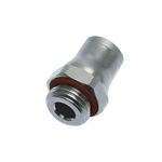 Legris LF3600 Series Straight Threaded Adaptor, G 1/4 Male to Push In 12 mm, Threaded-to-Tube Connection Style