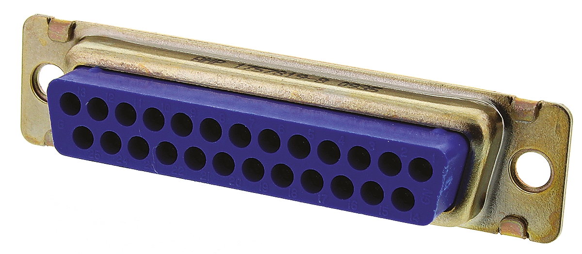 TE Connectivity Amplimite 109 25 Way Cable Mount D-sub Connector Plug