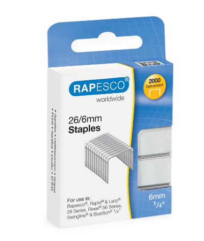 Rapesco 26/6mm Staples