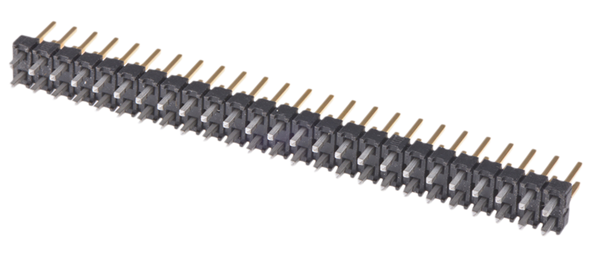 Samtec TSW Series Straight Through Hole Pin Header, 50 Contact(s), 2.54 mm Pitch, 2 Row, Unshrouded