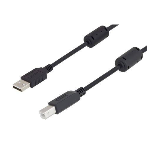 L-Com USB 2.0, Male USB A to Male USB B, 5m