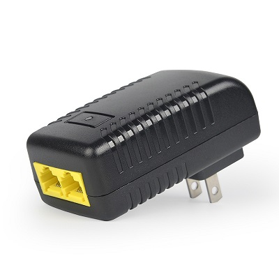 Oceansmile 2 Port POE Injector, 90 → 264V ac Input, 48.5 → 49.6V dc Output, 500mA