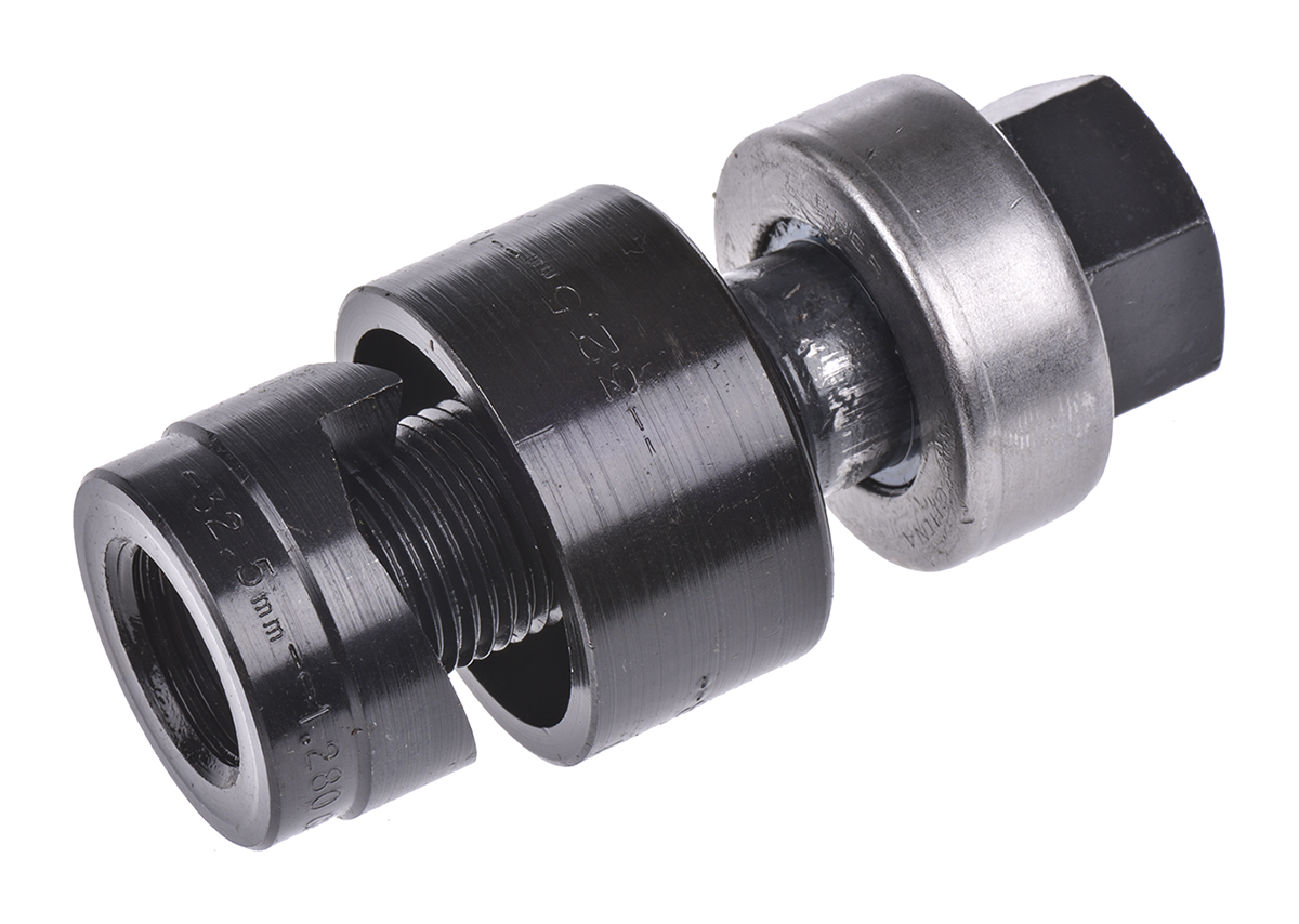 Greenlee Punch and Die Tool, 32.5mm, Circular, Hand Operation