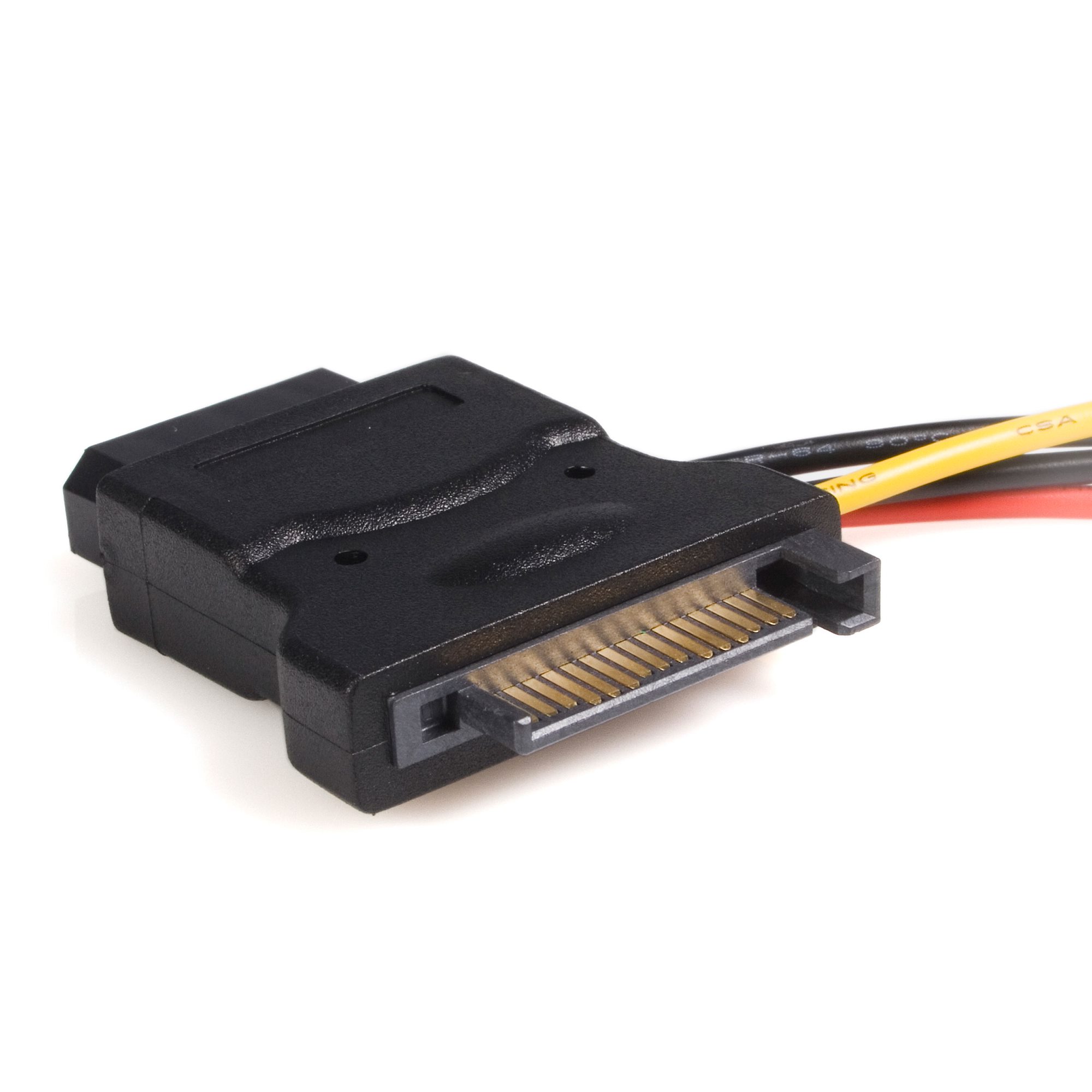 StarTech.com Male SATA Power to Female LP4  Cable, 6in