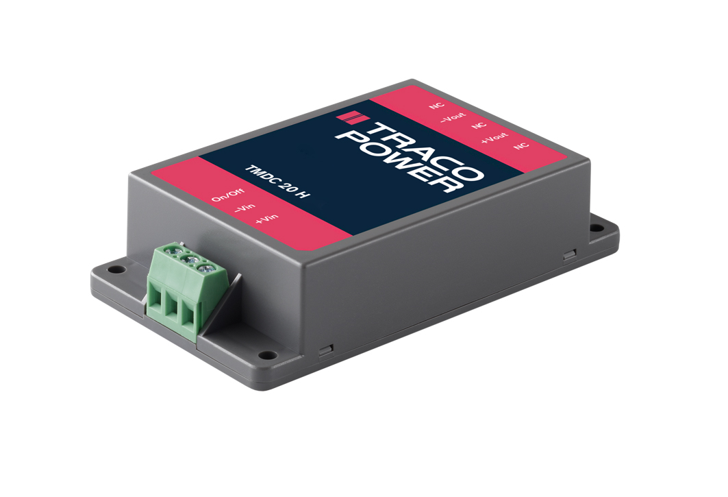 TRACOPOWER TMDC 20H DC-DC Converter, ±24V dc/ 420mA Output, 80 → 160 V dc Input, 20W, Chassis Mount, +95°C Max