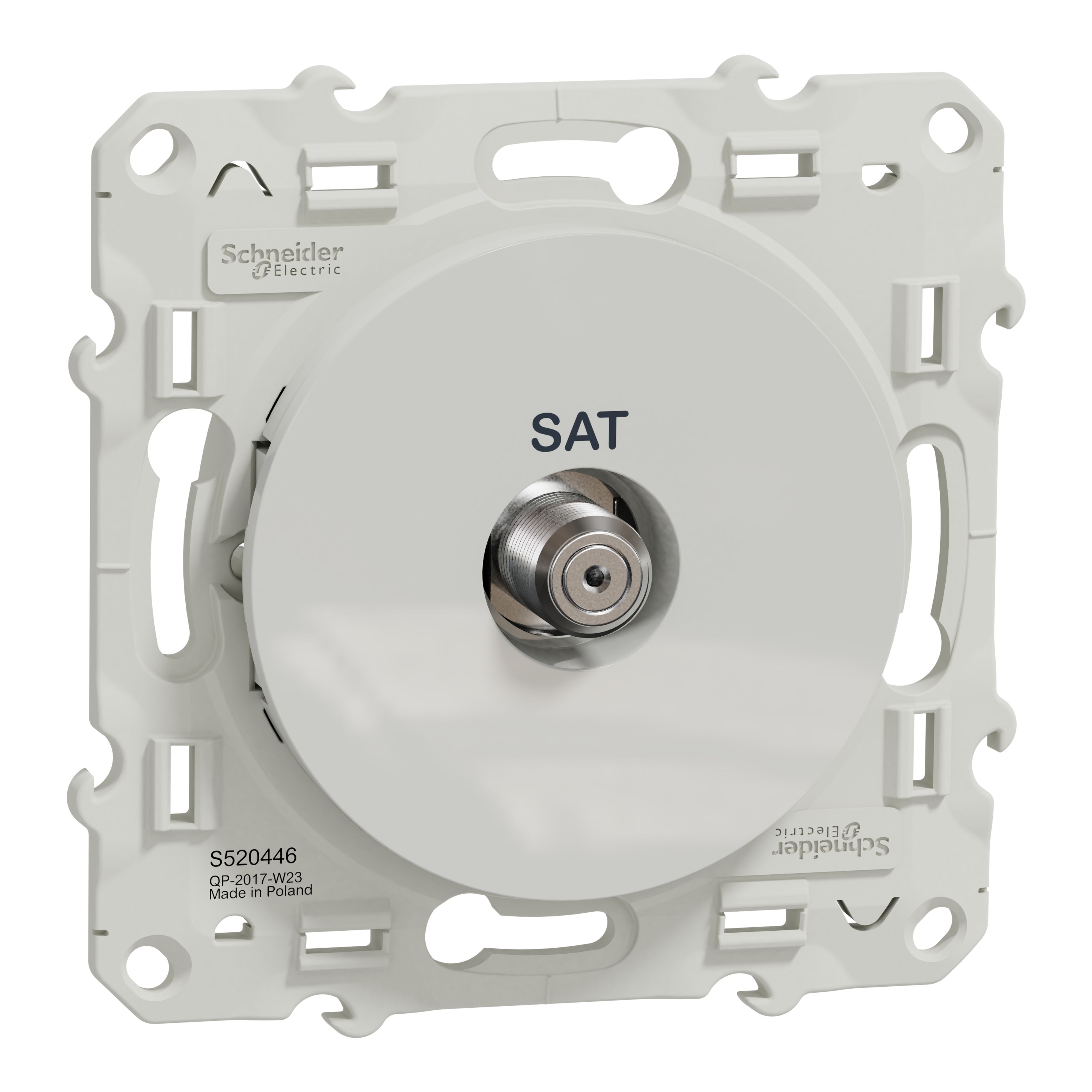 Schneider Electric White, 1 Gang, Odace