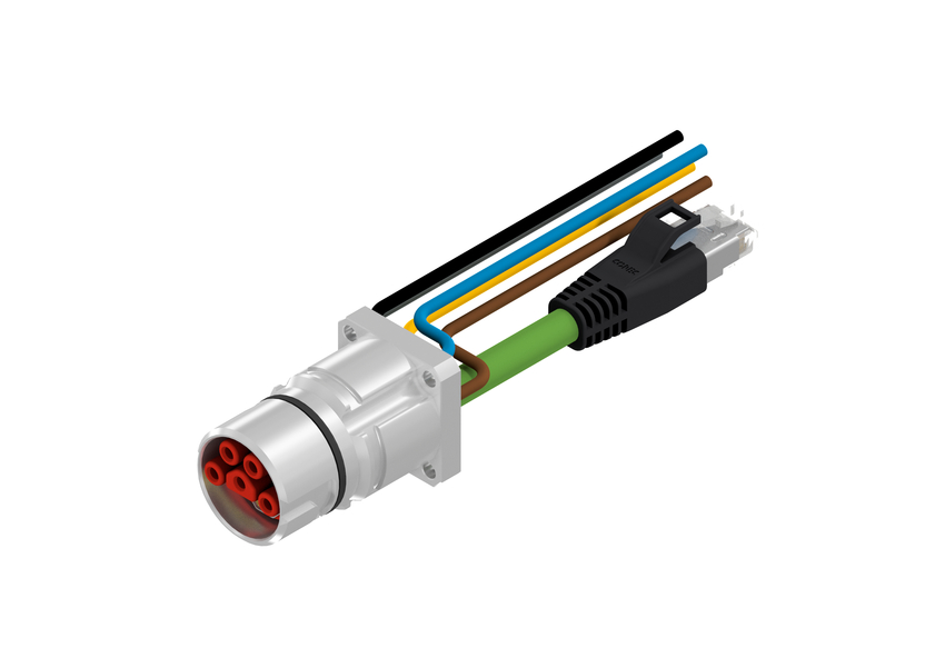 CONEC Connector, 9 Contacts, Panel, B23 Connector, Socket, Male/Female, IP65, IP67, 58-22 Series