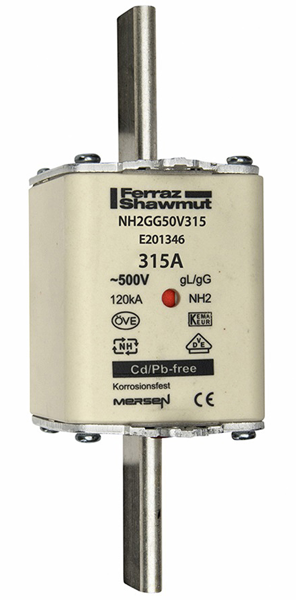 Mersen 315A NH Fuse, NH2, 500V ac