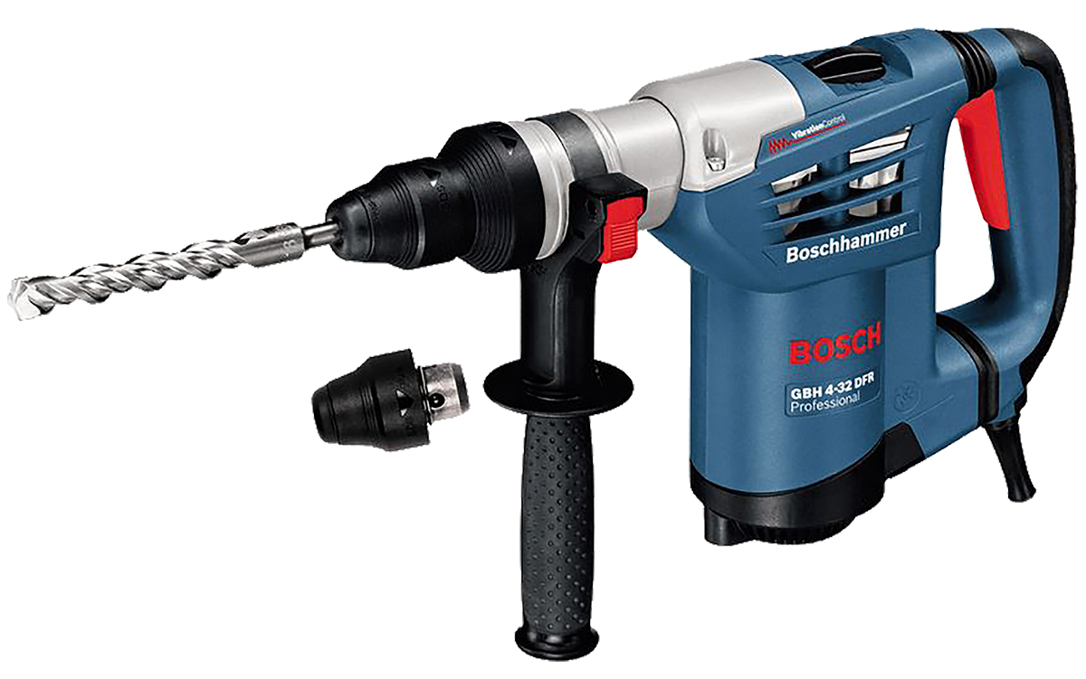 Bosch GBH SDS Plus 230V Corded Hammer Drill, Type F - Schuko plug