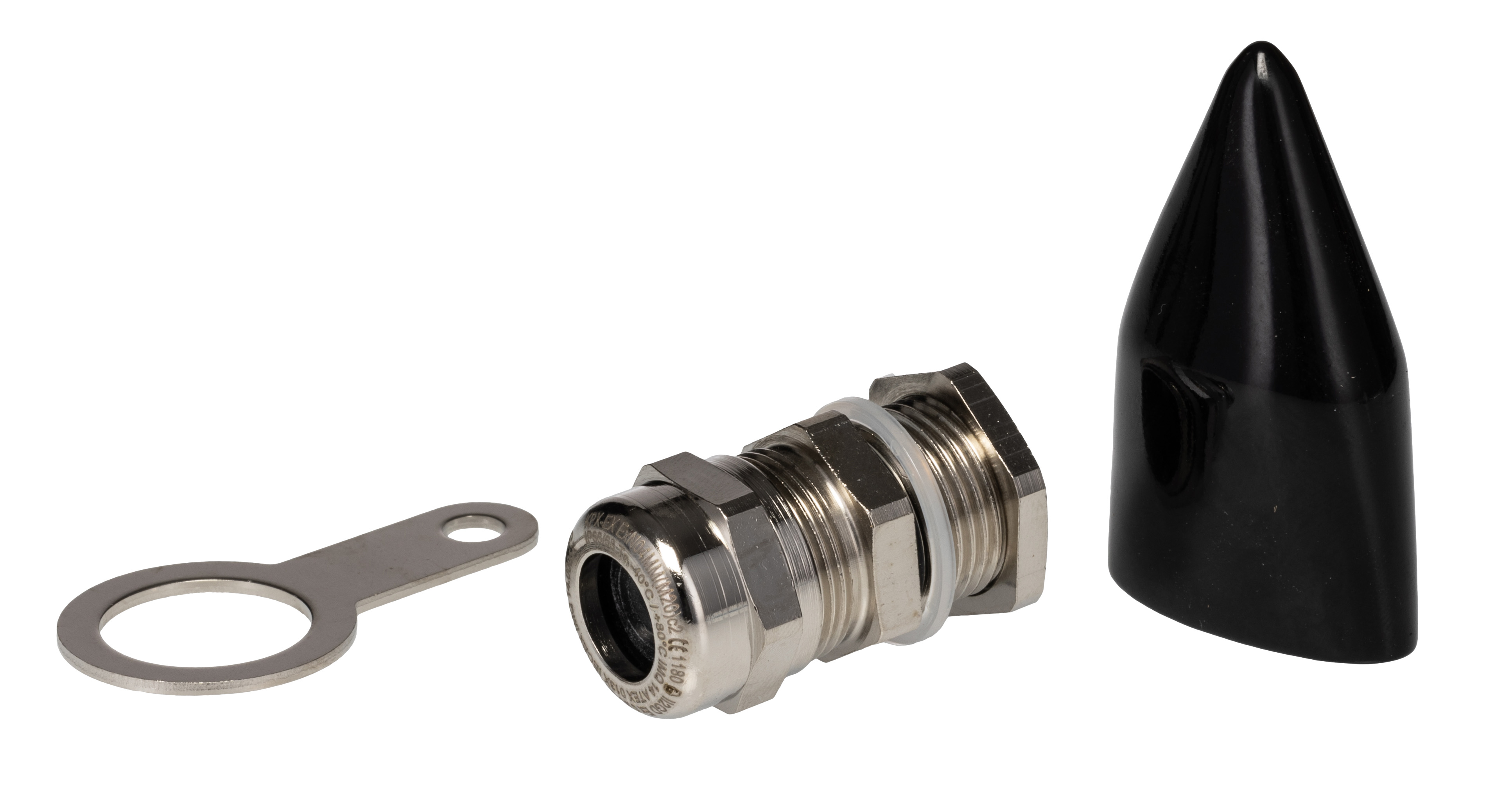 Kopex-EX C2 Series Metallic Brass Cable Gland Kit, M20 Thread, 3mm min., 12mm max., IP66, IP68