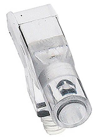 1271.1001 MENTOR, PCB Mounted Right Angle LED Light Pipe, Clear Round Lens