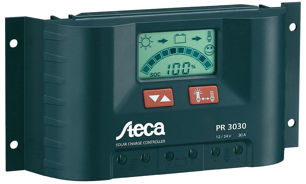 Steca 12 V, 24 V 30A Solar Charge Controller