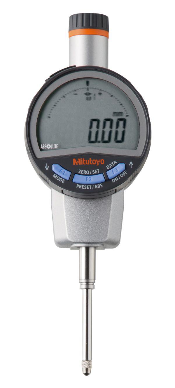 Mitutoyo 543-725BMetric Plunger Digital Indicator, 25.4 mm Measurement Range, 0.01 mm Resolution , 0.02 mm Accuracy