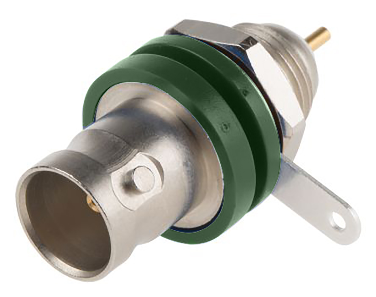 Telegartner, Jack Panel Mount BNC Connector, 75Ω, Solder Termination, Straight Body