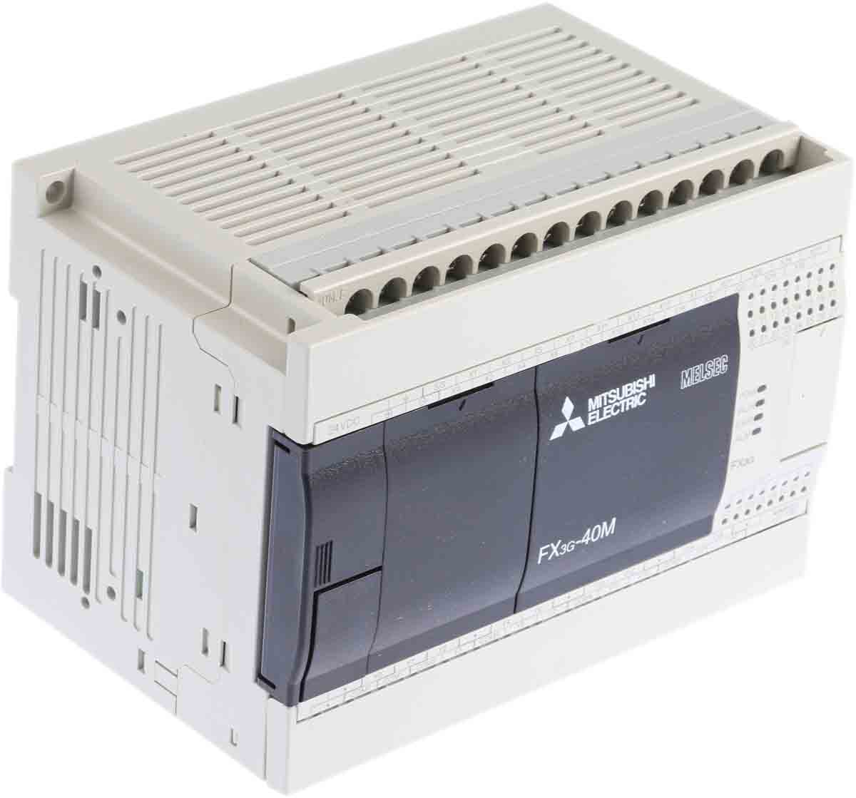 Mitsubishi Electric FX3G Series Logic Module, 12 → 24 V dc Supply, Relay Output, 24-Input, Sink, Source Input