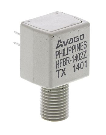 Broadcom HFBR-1402Z, 5MBd Fibre Optic Transmitter 820nm, Round, 27.2 x 12.7 x 10.2mm