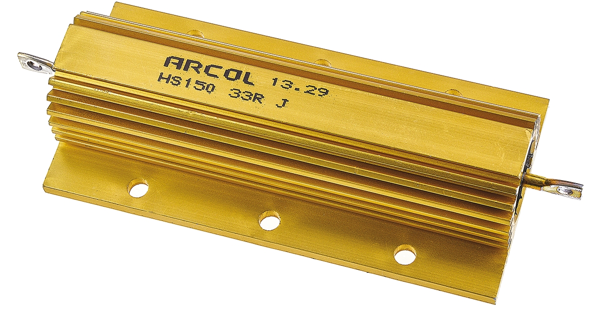 Arcol, 33Ω 150W Wire Wound Chassis Mount Resistor HS150 33R J ±5%
