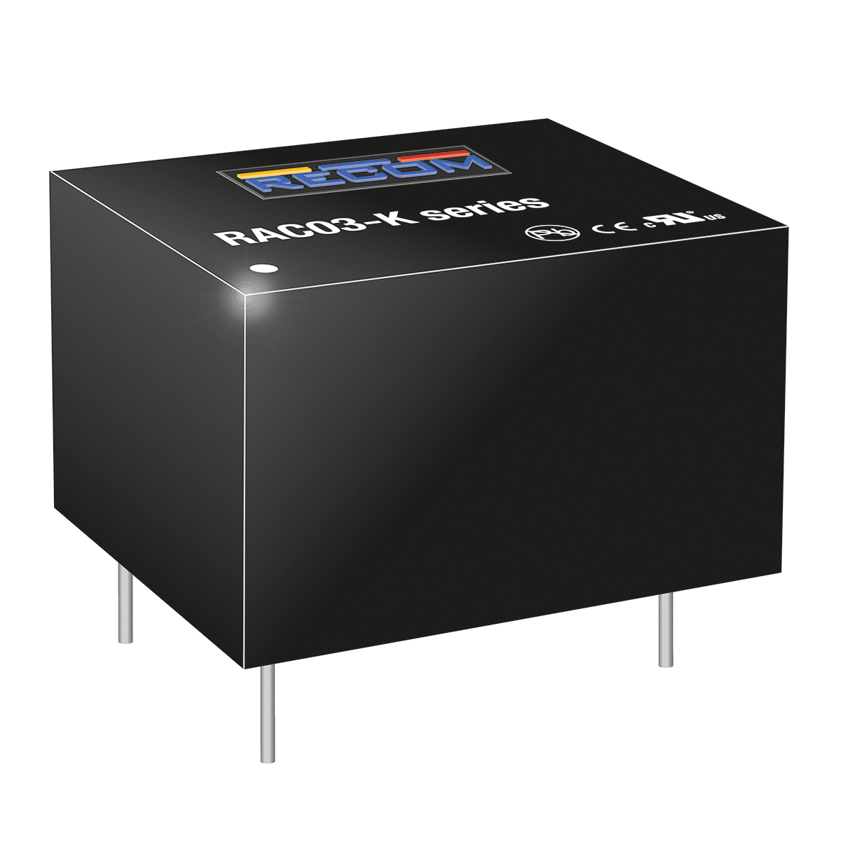 Recom Switching Power Supply, RAC03-3.3SK, 3.3V dc, 900mA, 3W, 1 Output, 85 → 264V ac Input Voltage