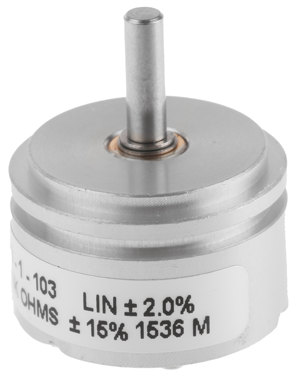 Bourns 6539 10kΩ Rotary Potentiometer 1-Gang Servo Mount, 6539S-1-103