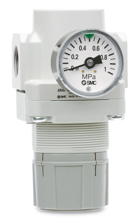 SMC G 1/8 Pneumatic Regulator - 0.05bar to 2bar, 7bar max. input