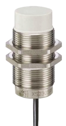 Telemecanique Sensors Inductive Threaded Barrel Proximity Sensor, M30, 22 mm Detection, PNP NO, 12 → 24 V dc