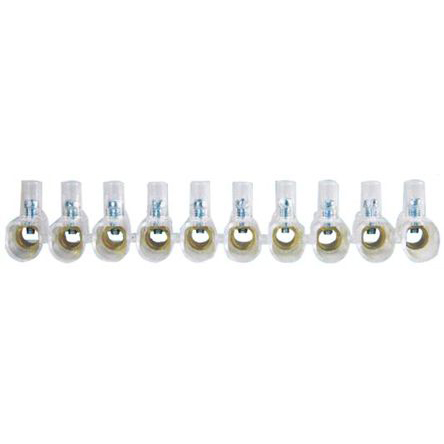 RS PRO Non-Fused Terminal Block, 10-Way, 76A, 16 mm² Wire, Screw Termination