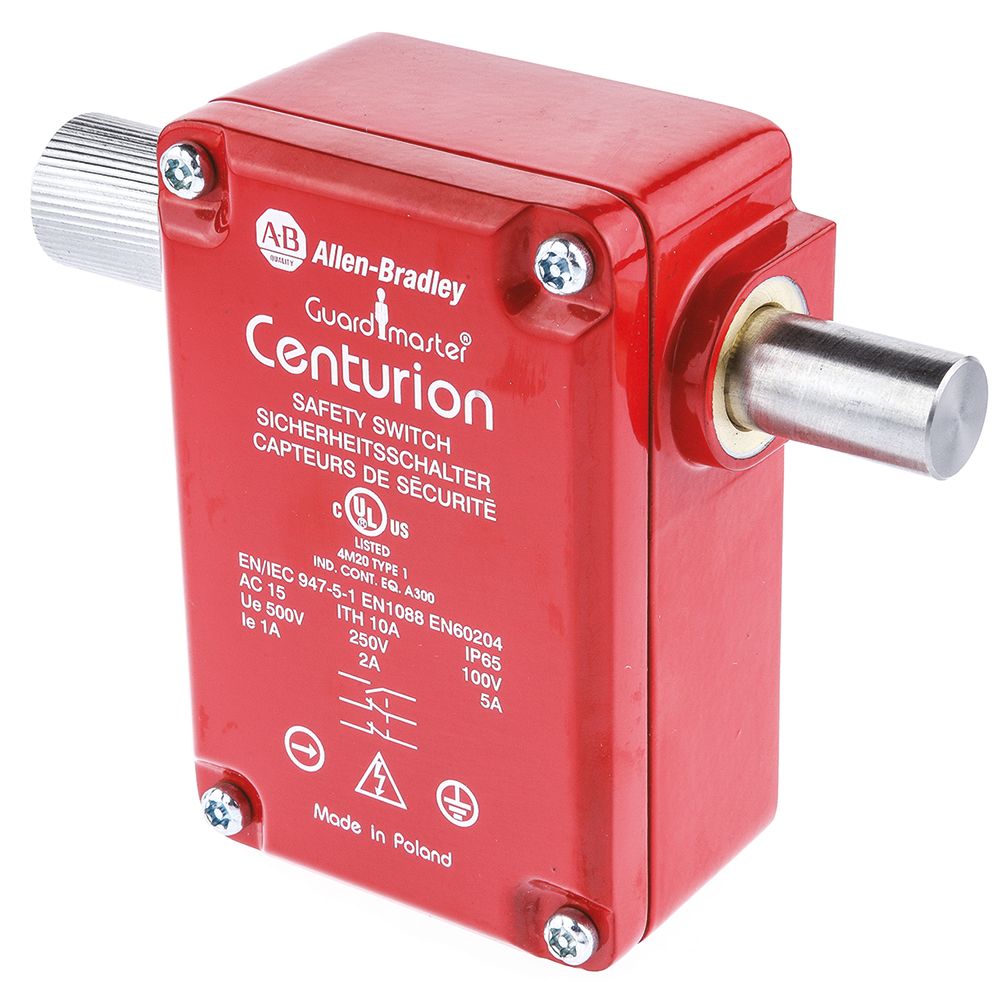 Allen Bradley Guardmaster 440K Safety Interlock Switch, 2NC/1NO, Keyed Actuator Included, Metal