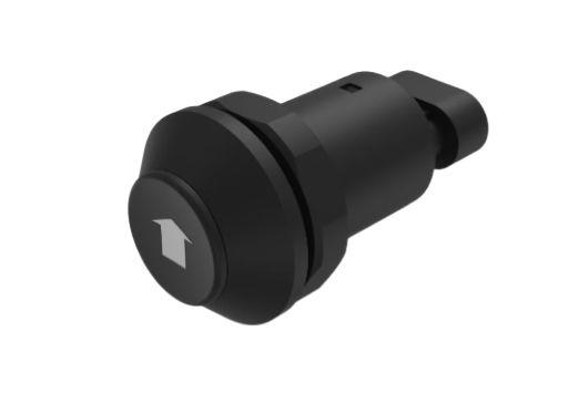 EAO Series 09 Series Push Button Switch, Momentary, Panel Mount, 30mm Cutout, 1 NO, 12 → 48V dc, IP67