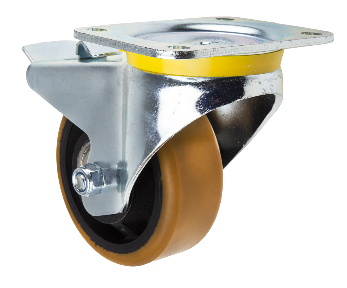 Tente Braked Swivel Castor Wheel, 660kg Capacity, 125mm Wheel
