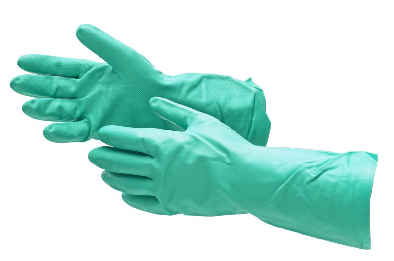 RS PRO Green Nitrile Butadiene Rubber Chemical Resistant Gloves, Size 11, XXL