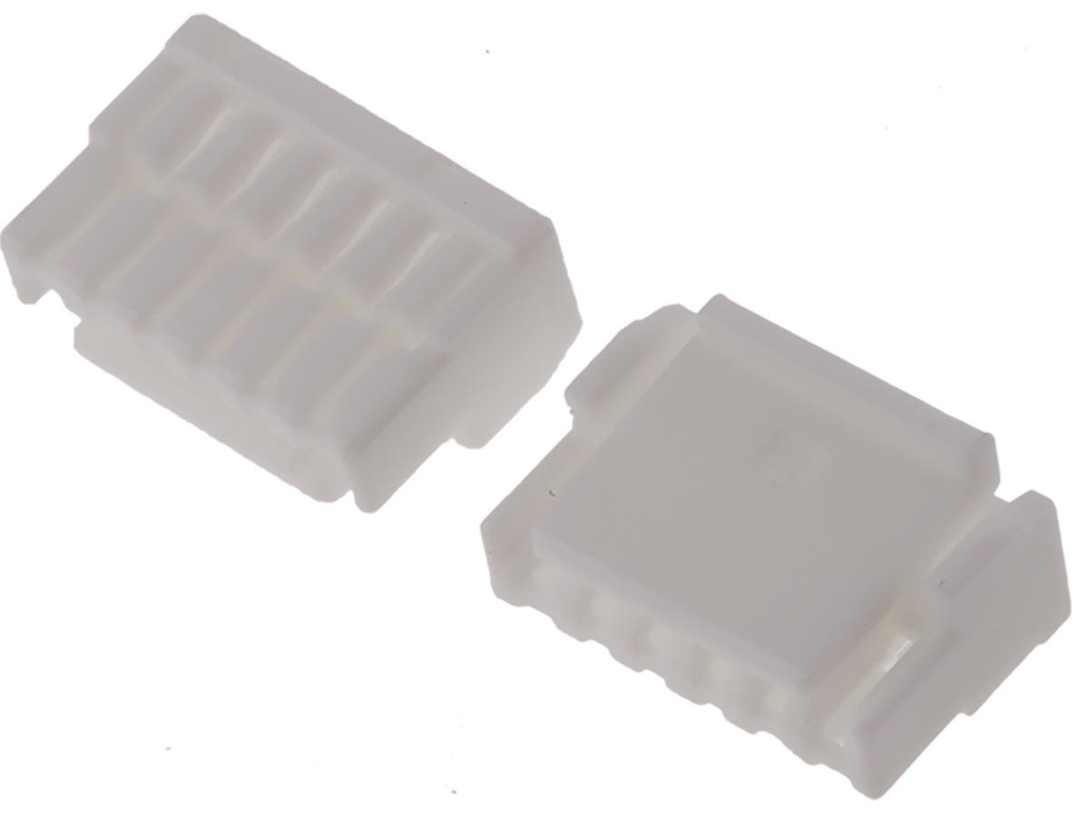 JST, GH Connector Housing, 1.25mm Pitch, 6 Way, 1 Row Right Angle, Straight
