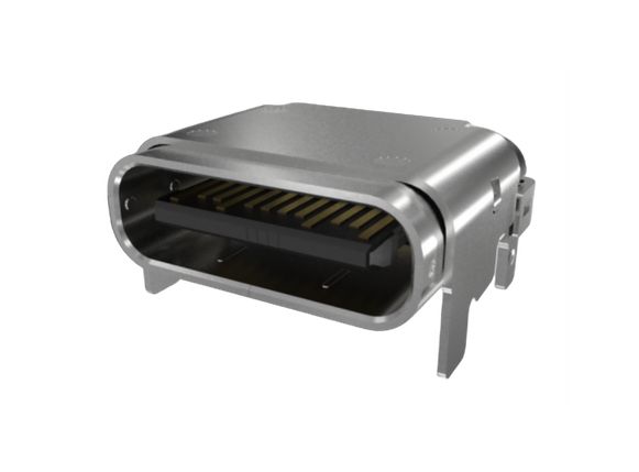 Amphenol Communications Solutions Right Angle, Top Mount Type Type C USB3.2 USB C Connector