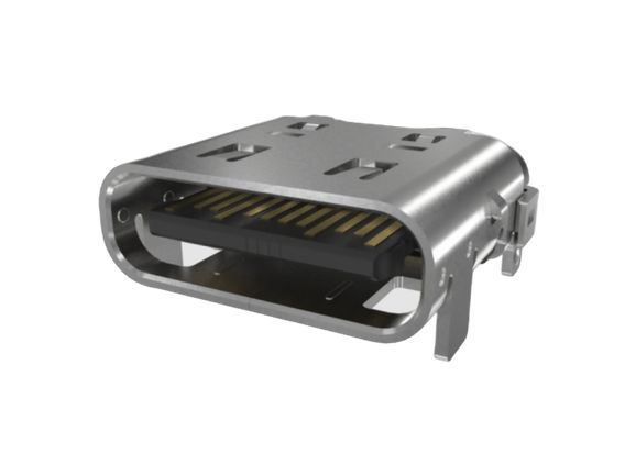 Amphenol Communications Solutions Right Angle, Top Mount Type Type C USB3.2 USB C Connector