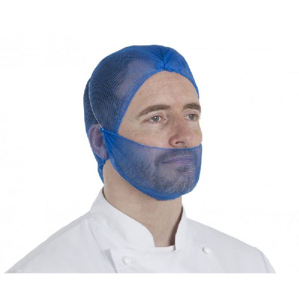 Hairtite Blue, X Large Polypropylene, Beard Mask Type