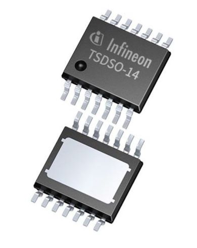 Infineon ITS4075QEPDXUMA1, QuadHigh Side, High Side Power Switch IC 14-Pin, PG-TSDSO-14
