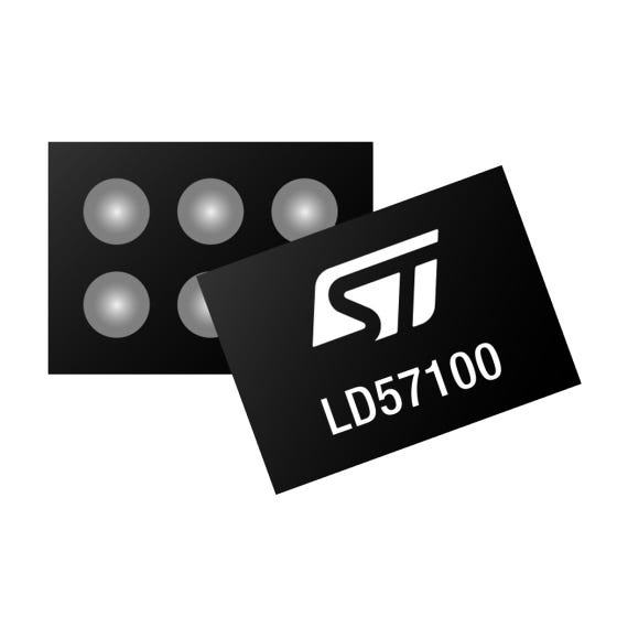 STMicroelectronics LD57100J330R, 1, Voltage Regulator 1A, 3.3 V 6-Pin, Flip Chip6