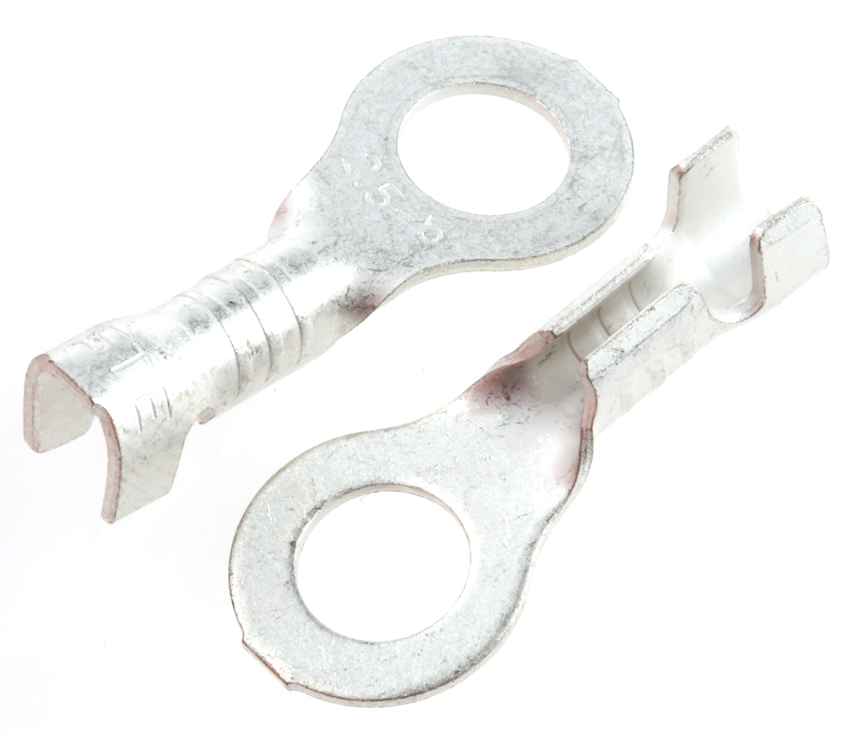 JST, LRB Uninsulated Ring Terminal, M5 Stud Size, 1mm² to 2.5mm² Wire Size