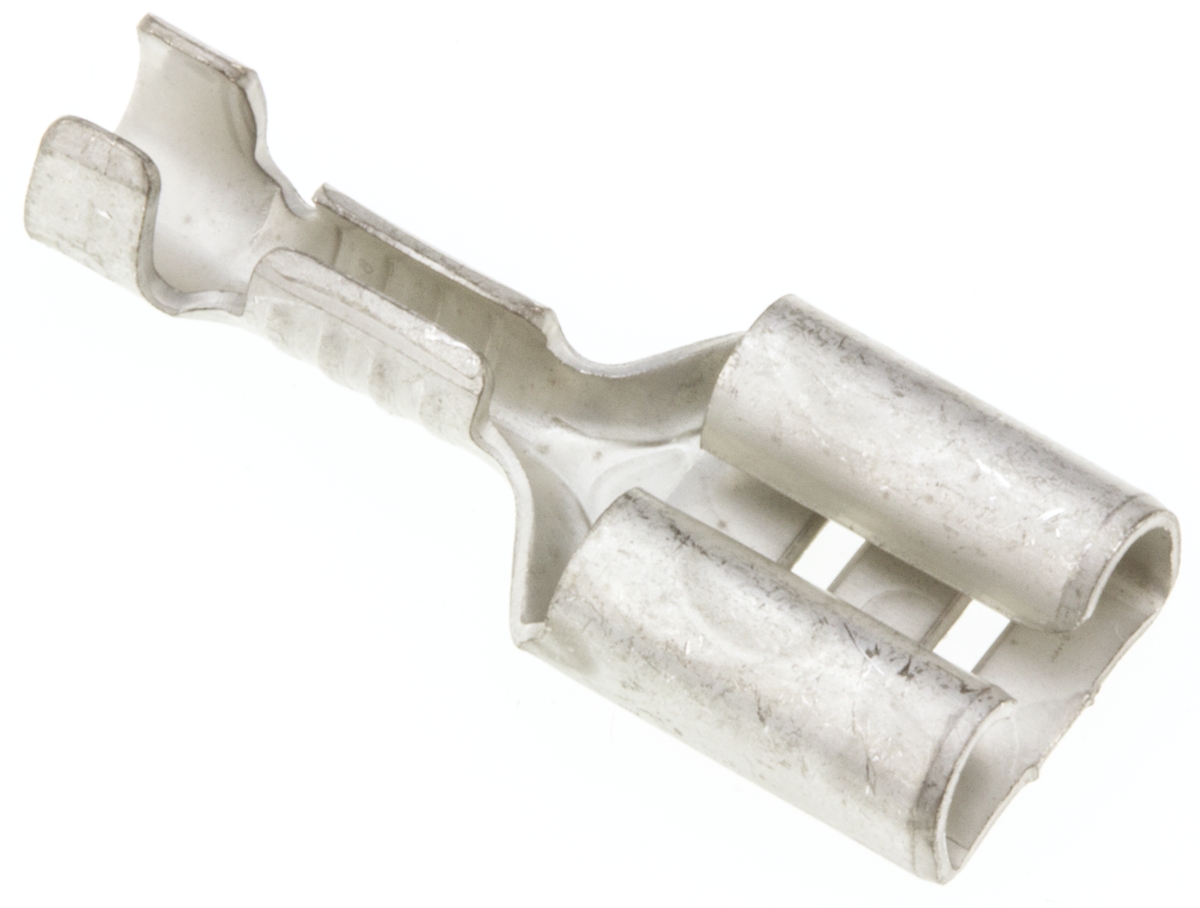 JST LTO Uninsulated Female Spade Connector, Receptacle, 6.3 x 0.8mm Tab Size, 0.5mm² to 1mm²