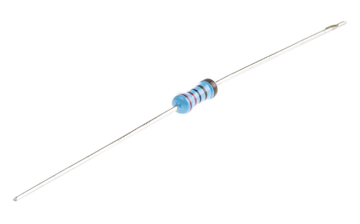 Vishay MBB0207 Series Axial Thin Film Fixed Resistor 2.2kΩ ±1% 0.6W ±50ppm/°C