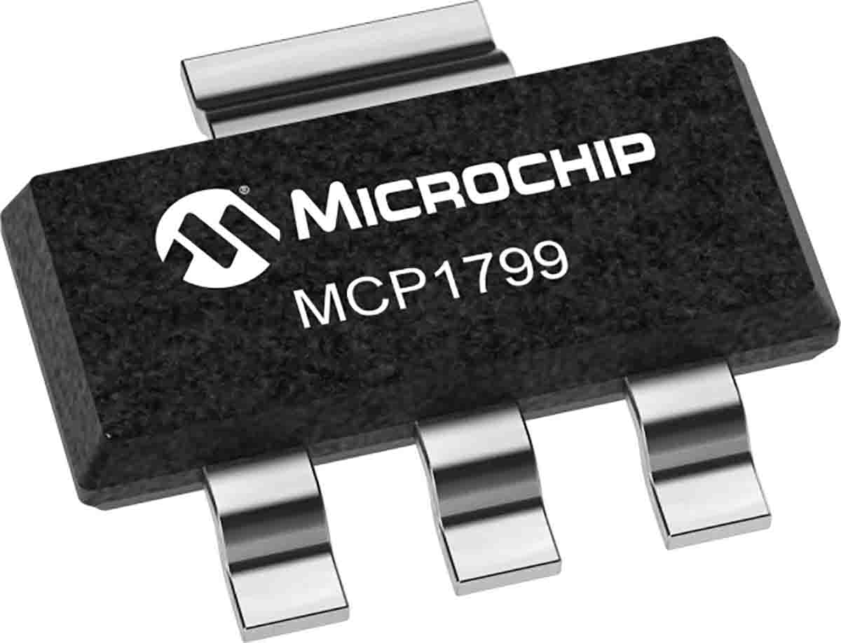 Microchip MCP1799T-3302H/DB, 1 Low Dropout Voltage, Voltage Regulator 80mA, 3.3 V, 5 V 3-Pin, SOT-23, SOT-223