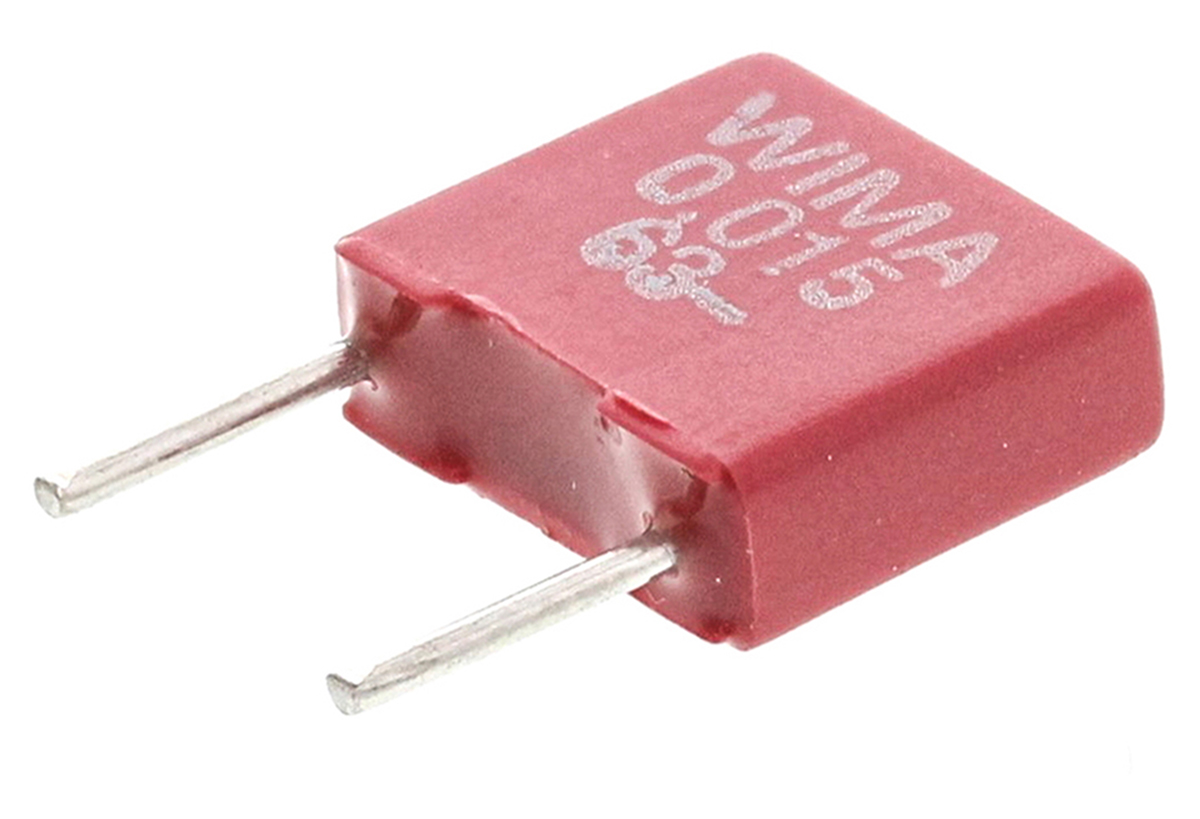 WIMA MKS2 Polyester Film Capacitor, 40 V ac, 63 V dc, ±10%, 15nF, Through Hole