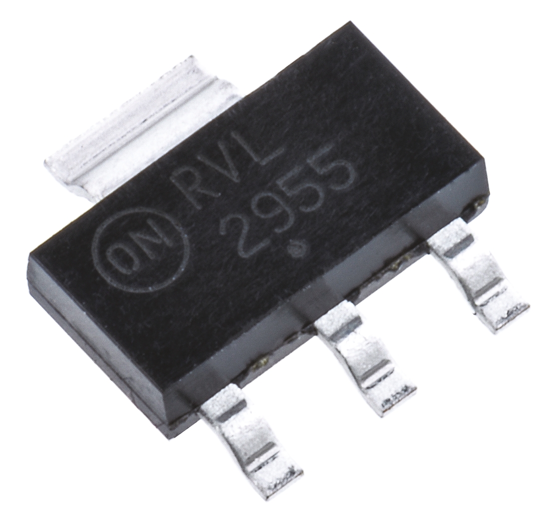onsemi P-Channel MOSFET, 2.6 A, 60 V, 3-Pin SOT-223 NTF2955T1G