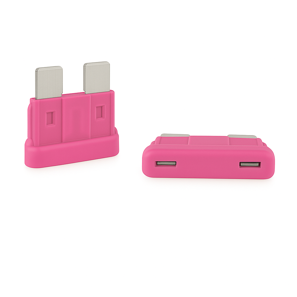 E-Pro 4A Automotive ATO Blade Fuse – 32 V DC, Fast-Acting, Pink