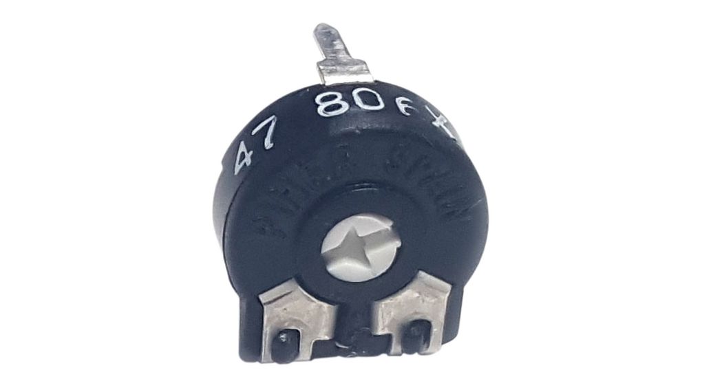 4.7kΩ, Panel Mount Trimmer Potentiometer 0.2W Side Adjust PIHER SENSORS AND CONTROLS S.S.A, PC-16