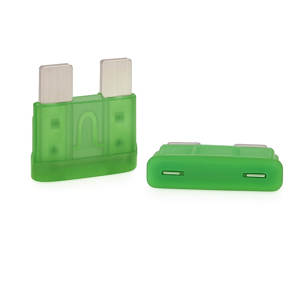 E-Pro 30A Automotive ATO Blade Fuse – 32 V DC, Fast-Acting, Green