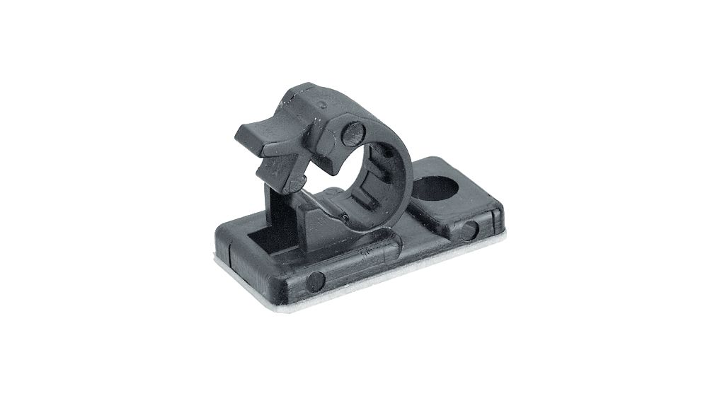 RND Black Polyamide 6.6 (PA66) Latch In, 5.5mm Max. Bundle