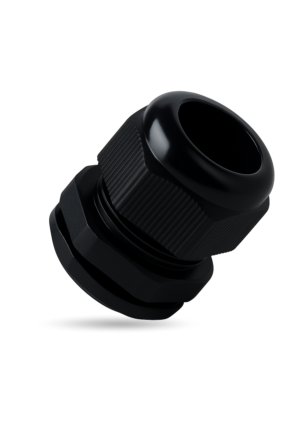 E-Pro Black Nylon Cable Gland M20x1.5 Thread 5mm to 10mm Cable Diameter